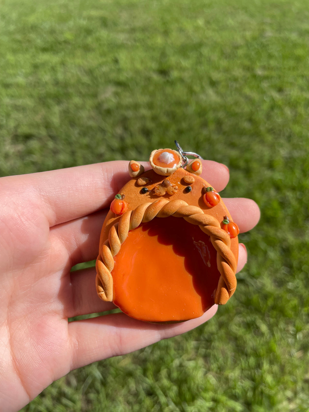 Pumpkin Pie Cat Worry Stone