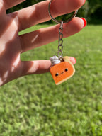 Pumpkin Pie Slice Keychain