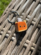 Pumpkin Pie Slice Keychain