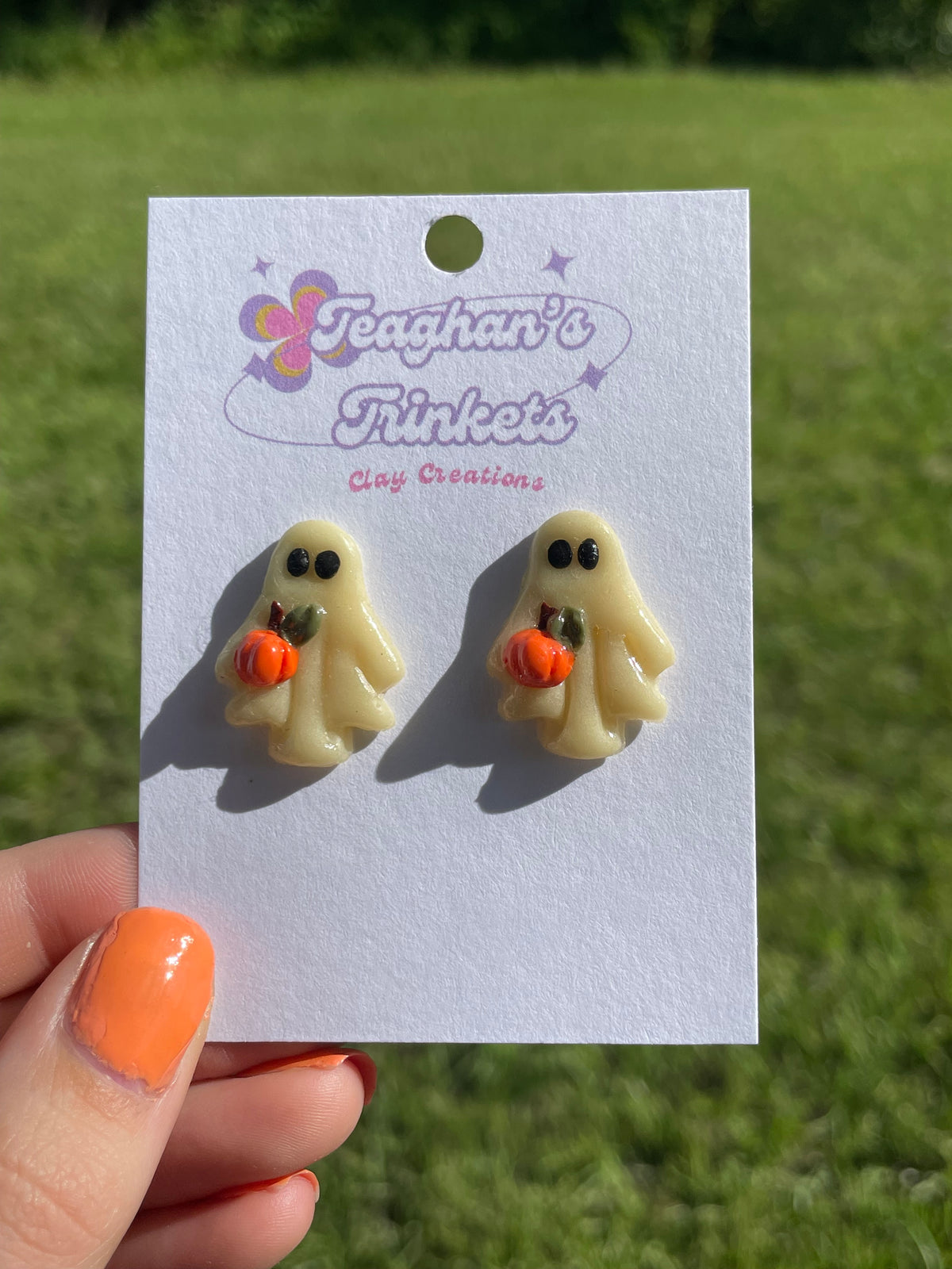 Glow Ghost Studs