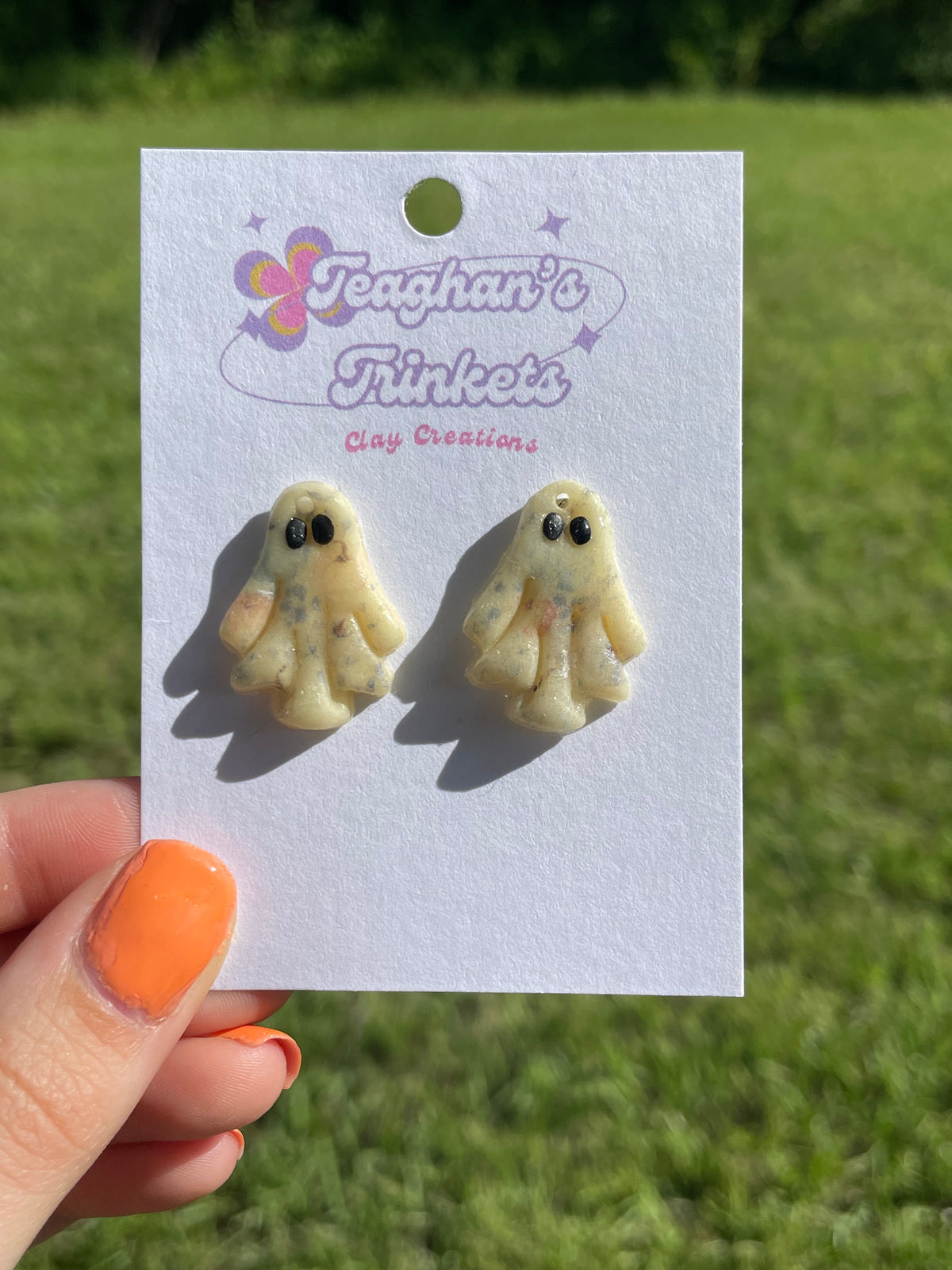 Glow Ghost Studs