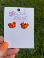 Mouse Pumpkin Studs