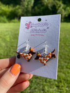 Pumpkin Checker Dachshunds
