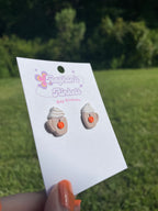 Pumpkin and Whip Studs