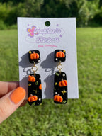 Night Pumpkin Dangles