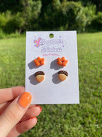 Orange Leaf and Acorn Two Pack