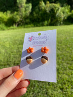 Orange Leaf and Acorn Two Pack